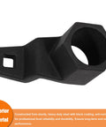 Harmonic Balancer Socket Tool 19mm for Honda with Half Inch Drive, black steel tool for engine maintenance, front view