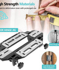 Pro Grade Door Hinge Adjustment Tool Kit With Template Jig And Concealed Hinge Locator For Precise Alignment On Wooden Doors