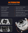Beefed Up Alternator For Jeep Wrangler JK 2012 To 2018 3 6L V6 12V 160A CW With 6 Groove Pulley Direct Fit Replacement