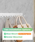 Heavy Duty Wall Mounted Coat Rack Set 3 Pack With Six Sturdy Hooks For Entryway Bedroom Or Closet Built To Last Wall Hanger