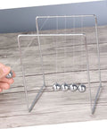 Newton Pendulum Desk Toy For Home Office Decor Square Iron Balance Gadget That Makes Physics Fun Hands On Learning Tool