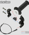 26mm Carburetor Throttle Assembly Kit Replacement for Predator 212cc 224cc 196cc Engines and Coleman CT200U parts