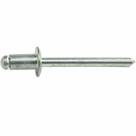 Aluminum Dome Head Pop Rivets One Eighth By Three Sixteenth Inch Heavy Duty Open End Blind Rivet Corrosion Resistant with High Tensile and Shear Strength