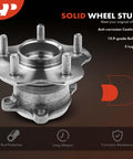 Two Rear Wheel Bearing And Hub Assemblies With 5 Lug Pattern For Nissan Rogue 2008 Through 2013 And Juke 2011 Through 2014 AWD Only
