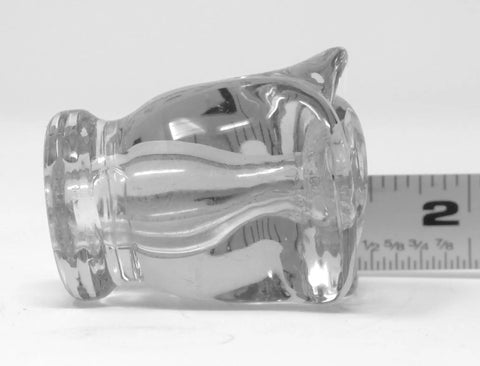 Snag These Fresh Solid Glass Rose Cabinet Knobs In Crystal Clear With Lead Free Construction And Hassle Free Mounting Hardware For Kitchen Drawers And Furniture Remodels, clear glass knob measuring 2 inches.