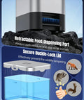 Top Shelf Automatic Pond Fish Feeder With Large Capacity And Adjustable Timer, moisture-proof dispensing port and secure lid