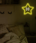 Star Neon Sign Led Light For Gaming Setup And Kids Bedroom Wall Decor Game Room Vibe Man Cave Glow Dimmable Star Sign