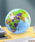 12 Inch Inflatable Globe Ball For Kids Learning Education A Fun Classroom Geography Teaching Toy With Labeled Continents Countries Rivers