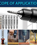 Damaged Screw Extractor Kit With Six HSS 4341 Extractors And Three Twist Drill Bits For Stripped Screws DIY Friendly Tool Set