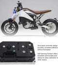 Heavy Hitter 72V 21600W Brushless Motor Speed Controller For Electric Motorcycle Scooter Conversion shown on a motorcycle.