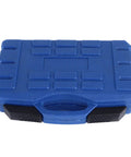 Blue carrying case for 25 Piece Screw Extractor Set With Alloy Steel Remover Tools For Damaged Hex Head And Stripped Screws Kit