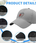 Final Inning Cool Hat For Women Breathable Cap With Ventilated Top For Running Hiking Cycling And Walking Light Gray with adjustable strap