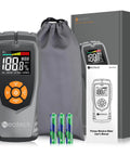 Pinless Moisture Meter For Wood And Masonry, Non-Invasive Detector With LCD Display And Audible Alarm, Ideal For Walls Included