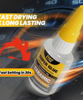 Premium Ceramics Super Glue Two Pack With Slick Micro Tips, 30g bottle for fast setting porcelain and ceramic repairs.