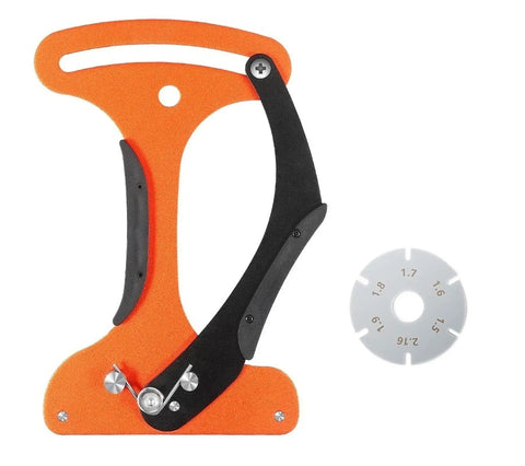 Orange Bike Spoke Tension Meter And Spoke Wrench Kit for Road And Mountain Bikes, Aluminum Alloy Wheel Tool, indicator, and wrench