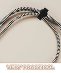 Super Solid 100 Piece Pack Of Self Adhesive Nylon Cable Ties With Cute Round Heads Hefty Cord Wraps for organizing wires.