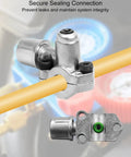 BPV-31 bullet piercing refrigerator line tap valve, 10-pack, metal body with seal for 1/4–3/8 in OD copper pipes, Amazon