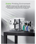 Transparent Acrylic 360 Degree 3D Printer Enclosure With LED Lighting And Stable Temperature Control For Easy Daily Use