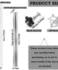 Table Saw Crosscut Sled Kit With Aluminum T Track And UHMW Miter Bars For Precise DIY Woodworking size chart with components