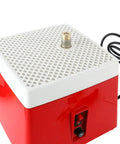 Industrial Mini Portable Stained Glass Grinder With Diamond Bit For Glass Art And Craft Projects, red and white design.