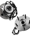 Front Wheel Bearing And Hub Assembly With ABS For Dodge Ram 1500 2000 2001 5 Lug 4WD Premium Replacement, 2 pack, durable steel