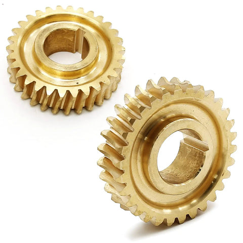 Tine Shaft Worm Gear Kit Replacement For MTD Troy Bilt Lawn Tractors And Mowers Durable Metal Gear Set Close-up View