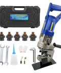 Beast 1300W Electric Hydraulic Hole Puncher With 10 Ton Punch, 110V Metal Punching Machine, dies, wrenches, and carrying case