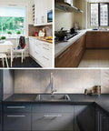 Modern kitchens with Stainless Steel Hollow Tube T Bar Cabinet Handles Pack Of 30 Brushed Nickel Finish 150mm Overall Length 96mm Hole Centers