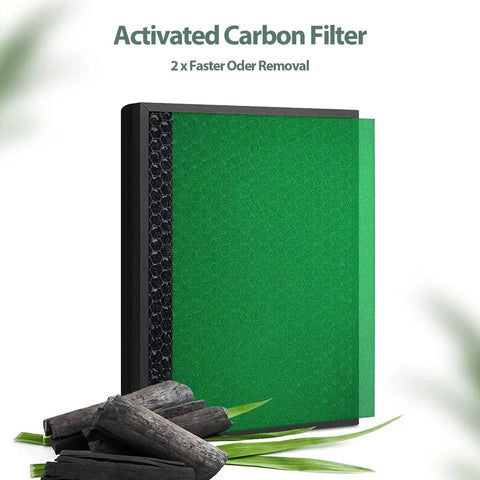 True High Efficiency Air Filter Replacement That Matches Original Performance At Half The Cost with green activated carbon layer