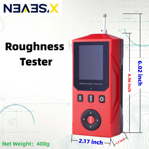 Shop Ready Handheld Surface Roughness Tester With 0.001 Micron Resolution For Ra Rz Rq Rt Measurements ISO ANSI DIN JIS Standards