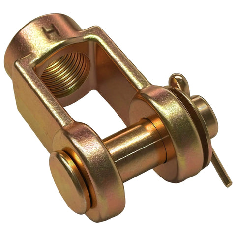 Beefy Heavy Duty Slack Adjuster Clevis Pin Kit, Four Pack With One Half Inch Pin Push Rod Clevis And Five Eighth Inch Female Thread Clevis Yoke, Standard Stroke, Replaces 1245C185, Ideal For Truck, Bus, Construction, Agricultural And Automotive Equipment