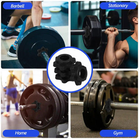 8 Pack Barbell Screw Collars Nonslip Weight Lifting Clips For Dumbbells And Bars Durable Plastic Construction Easy To Use Gym Accessories For Safe Stable Lifts And Training
