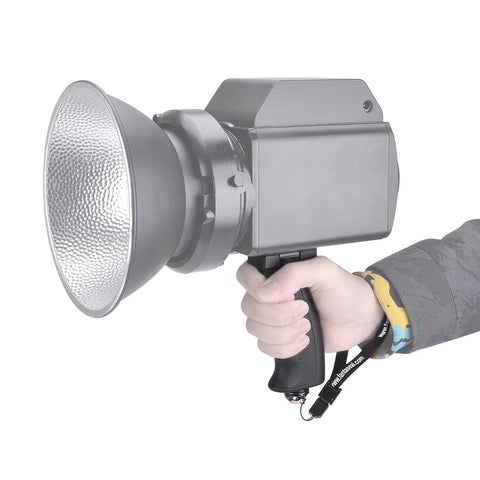 Ergonomic Camera Grip Stabilizer Rig for DSLR Mirrorless and Camcorder with handheld design and quarter inch universal thread