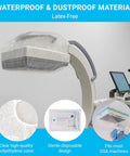 Clear Single-Use CT And C-Arm Head Cover with polyethylene shield on X-ray machine, sterile and latex-free, waterproof, 24 inch diameter