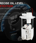 Fuel Pump Module Assembly For Toyota Corolla And Matrix 2005 2008 1.8L Gas Engine Electric Replacement P76578M 88973532 OE Numbers Compatible Direct Fit Plug And Play shown with precise oil level detection feature.