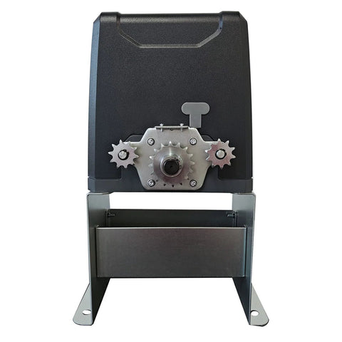 Front view of Sliding Gate Opener Kit With Two Remotes And Infrared Photocell Sensor For Driveway Gates Up To 40 Feet Long