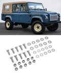 Stainless Steel Rear Crossmember Bolt Kit For Series 2 2A 3 Tub Installation Direct Replacement Hardware Kit With 10 Bolts 10 Locknuts And 20 Washers For Tight Fit And Durable Rust Resistant Performance, shown with Series 2 2A 3 vehicle