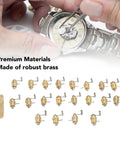 Pro Grade Brass Watch Winder Set For Precision Mainspring Winding, watch repair with brass winders in action