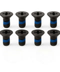 Eight black oxide Battery Tray Screw Kit For Holosun EPS Carry 507C 407C 508T 508C And 509T Optics with blue threadlocker