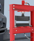 Beefy Heavy Duty 12 Inch Press Brake Attachment For Hydraulic Shop Press 12 Ton And 20 Ton Compatible Bending Tool in use