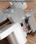 Close-up of Hidden Door Hinges 2 Pack Concealed Cross Hinges for Kitchen Cabinets 180 Degree Opening Zinc Alloy Invisible Hinge