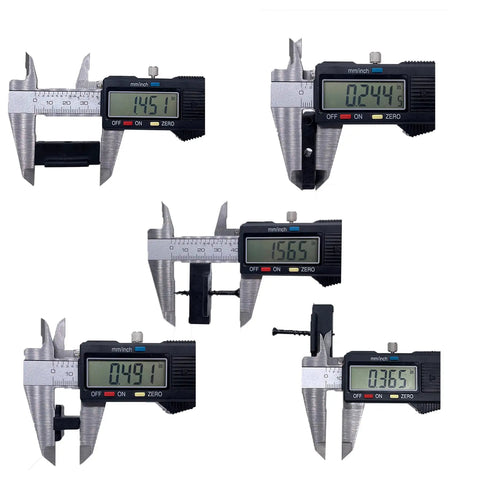 Heavy Duty 1000 Pack Nylon Hidden Deck Fasteners With Preloaded Stainless Screws Universal T Clips measuring device display.