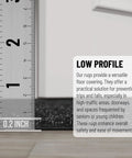 Hallway Runner Rug 2 Foot By 6 Foot Durable Non Slip Mat With Scraper Pile Black close-up showing 0.2 inch low profile
