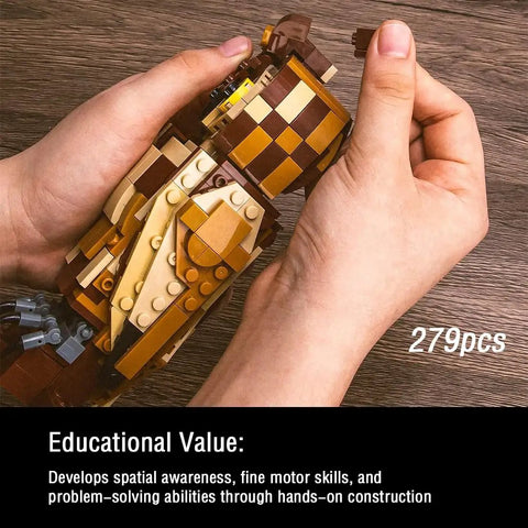 Owl Model Kit Building Set For Adults And Kids Ages 9 And Up, Super Fun Creative Animal Figures Collection, Ideal Valentines Day And Birthday Gift For Boys Girls Couples And Animal Lovers, 279-piece owl figure