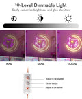 Anime Luna Neon Sign LED Dimmable Moon Cat Night Light For Bedroom Wall Decor Lit Pink Kawaii Neon Light For Girls Room