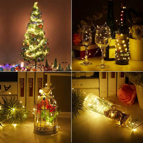 12 Pack 20 Micro LED Fairy String Lights On Slim Silver Copper Wire 3.3 Ft Each With Batteries Included For DIY Wedding Centerpieces Mason Jars Garlands Christmas Trees And Party Decor Warm White
