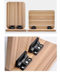 Black Plastic Adjustable Friction Positioning Torque Gate Hinge XK5112B 1 Pack installed on wood panels for gates and doors