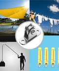 Top Shelf Heavy Duty V Groove Gate Wheels 6 Pc Replacement Kit With Reinforced Wall Mount Brackets shown with pulley system and accessories.
