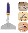 Sheet Metal Hand Seamer Pliers With Straight Jaw And Ergonomic Non Slip Grip For HVAC Repairs, shown from multiple angles.