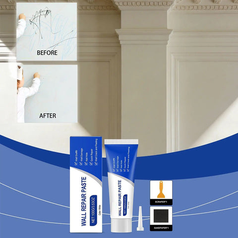 DIY Wall Repair Paste Kit 100g Waterproof Drywall Filler With Scraper And Sandpaper Quick Dry Putty For Holes And Cracks